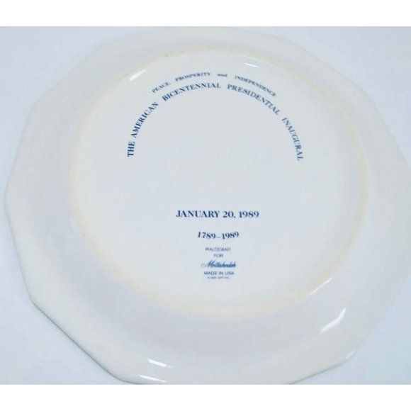 The Inauguration Of President George Herbert Walker Bush Plate - Picture 3 of 7